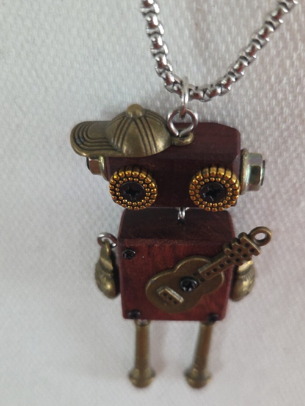 NWOT Steampunk Robot Necklace - Picture 8 of 8